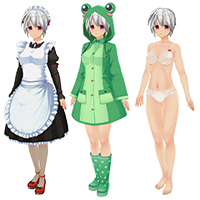 Maid and cute Costume set