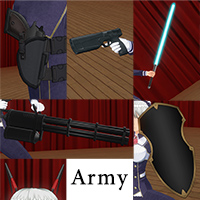 Secretary Maid Armed Accessory Set『Army』