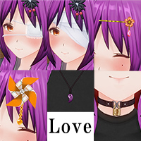 Yandere Cool Accessory Set [Love]
