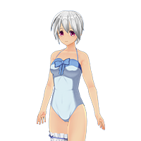 Simple ribbon one-piece set