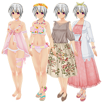 Fashionable flowers Costume Set