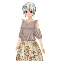 Off-the-shoulder Ribbon Knit Set