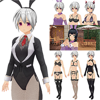 Tuxedo Bunny & Elegant Bunny Doble Bunny Adult Set