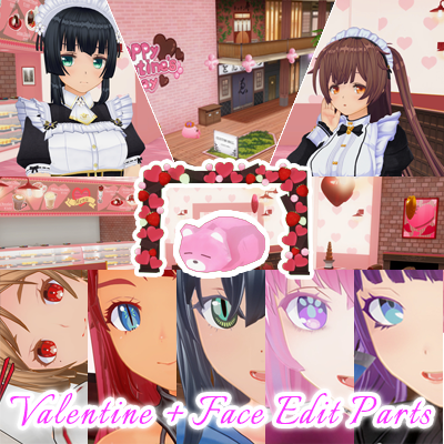 CUSTOM ORDER MAID 3D2 Happy Valentine's Day 2026 & Face Parts Pack