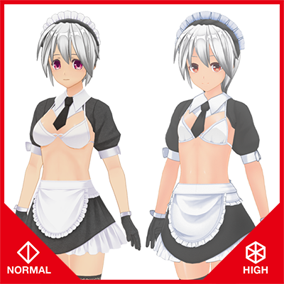 Sexy Training Maid Outfit『High&Normal』