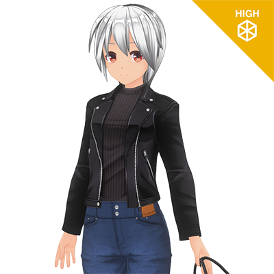 Leather & Sweater Casual Set