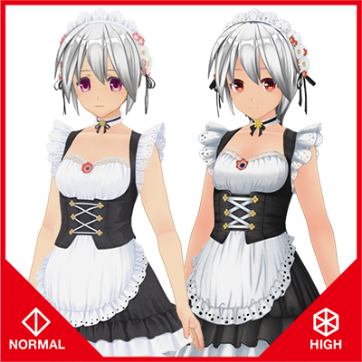 Sweet Flower Maid Uniform Set 