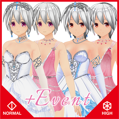 CUSTOM ORDER MAID 3D2 & 2.5 Gorgeous Dress Costume Set with Events 