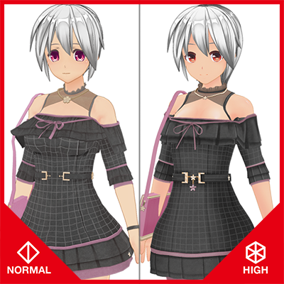 Frilly Off-The-Shoulder Set 